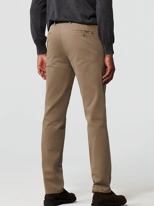 Meyer Pantalon Chino Roma Marron Clair Model / Achterkant