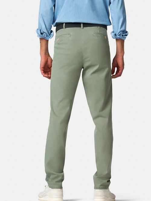 Pantaloni Meyer Dublin verde chiaro Model / Achterkant