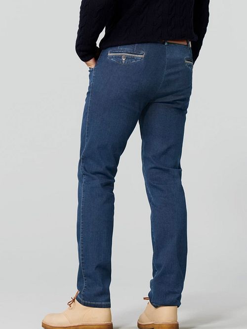 Meyer Chicago Trousers Dark Blue Model / Achterkant
