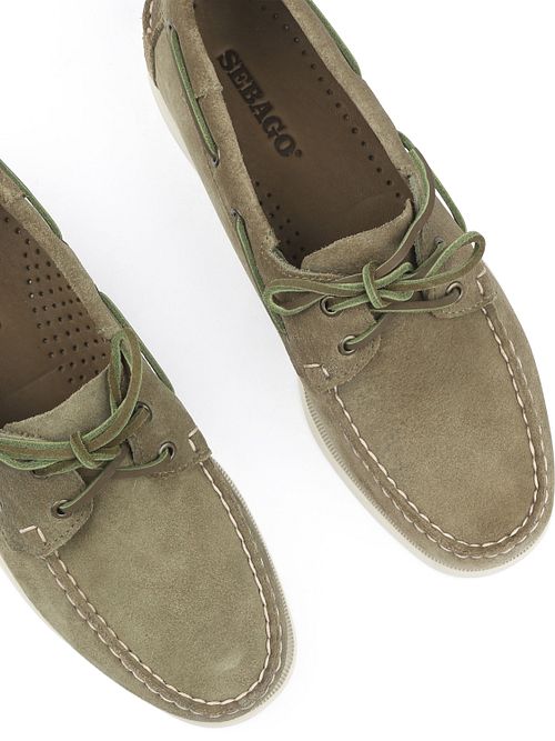 Mocassini da barca Sebago Portland verdi Product / Detail