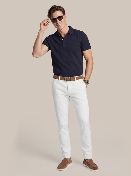 Steppin' Out Piké Polo Navy Model / Voorkant