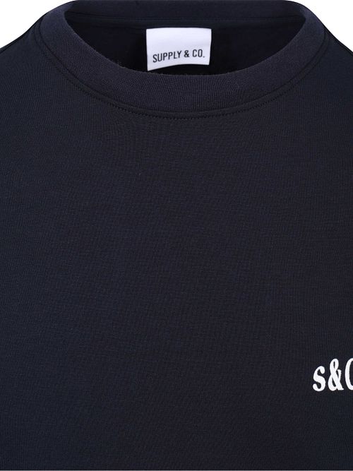 Supply & Co T-shirt Backprint Marinblå Product / Detail