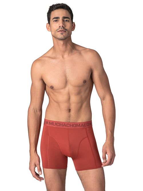 Muchachomalo Short de Bain Solid Rouge Model / Voorkant