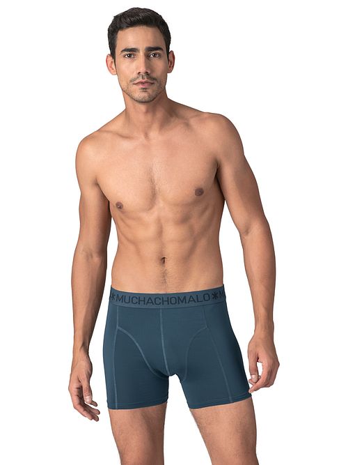 Muchachomalo Solid Badeshorts Blau Model / Voorkant