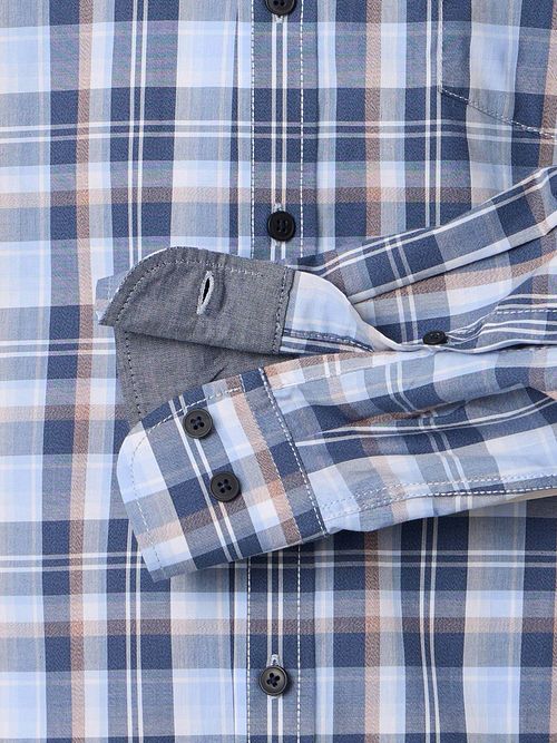 Casa Moda Chemise Faux Bleu A Carreaux Product / Detail