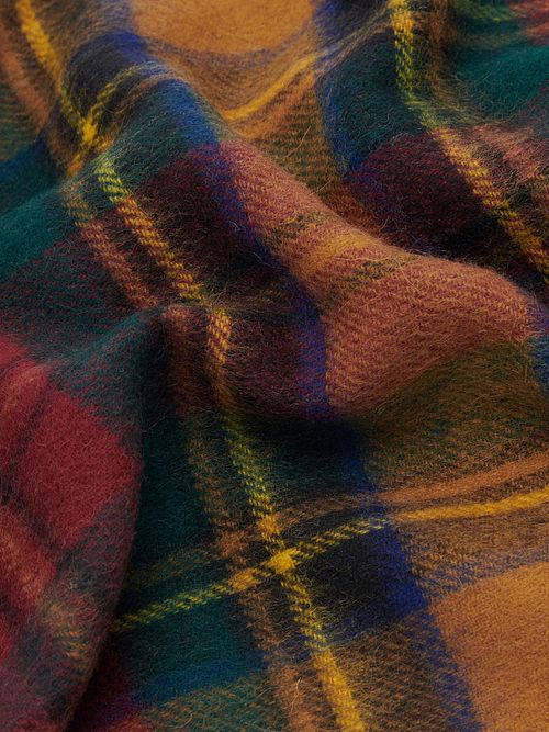 Barbour Foulard New Check Tartan Gold Product / Detail