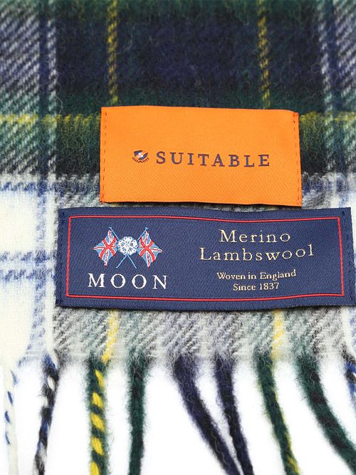 Suitable Echarpe à Carreaux Merinos Marine Multicolour Product / Detail