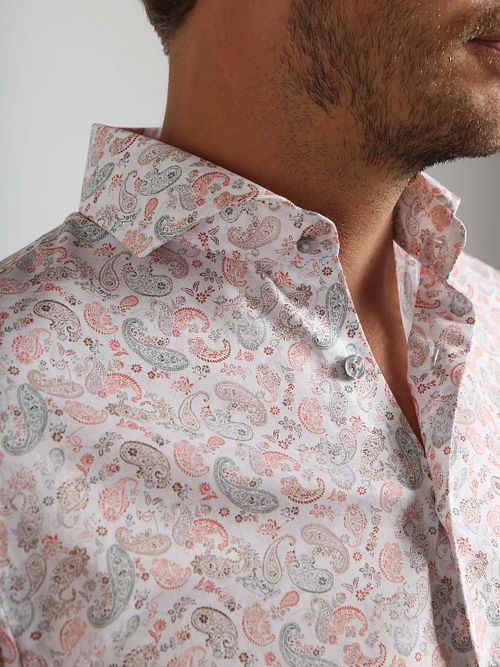Suitable Melange Overhemd Paisley Multicolour Model / Detail