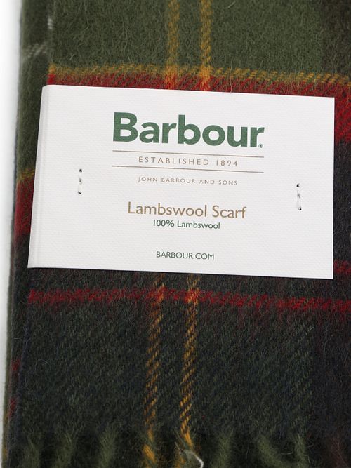 Barbour Scarf Patchwork Tartan Red Product / Detail