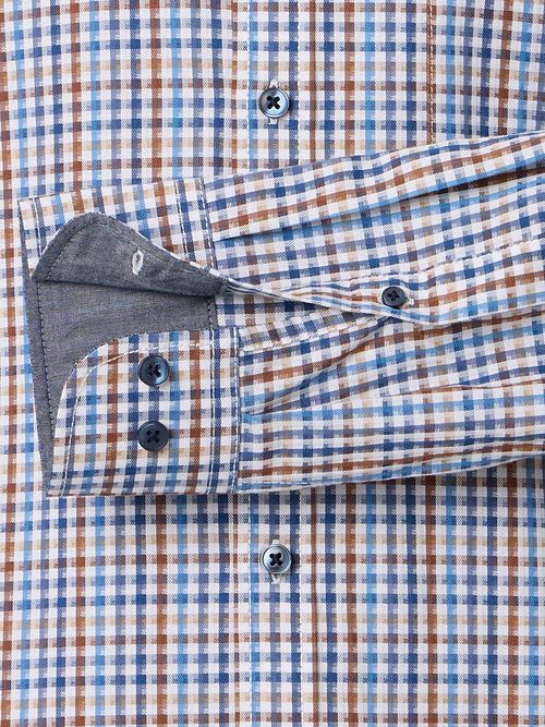 Casa Moda Casual Shirt Faux Checks Blue Product / Detail