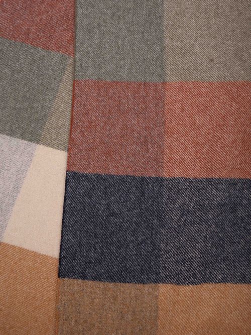 Profuomo Sjaal Lamswol Ruiten Multicolour