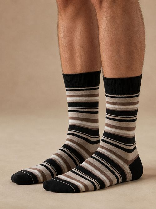Suitable Socks 3-Pack Print Black Multicolour Model / Voorkant