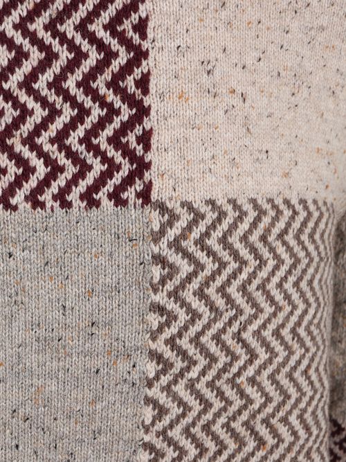 State of Art Pullover Burgundy Blok op Kit Product / Detail