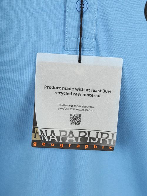 Napapijri E-Badge Polo Mid Blå