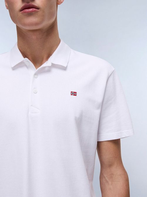 Napapijri Ealis Polo Hvid Model / Detail
