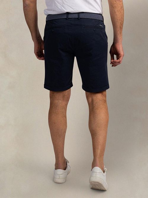NZA Shorts Twill Stretch Lake Navy Model / Achterkant