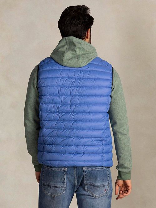 NZA Bodywarmer Puffer Blauw Model / Achterkant