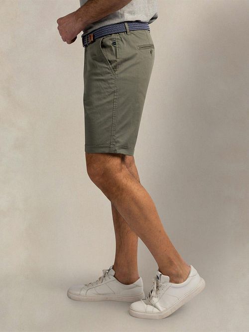 NZA Bermuda Twill Stretch Spring Army Model / Zijkant