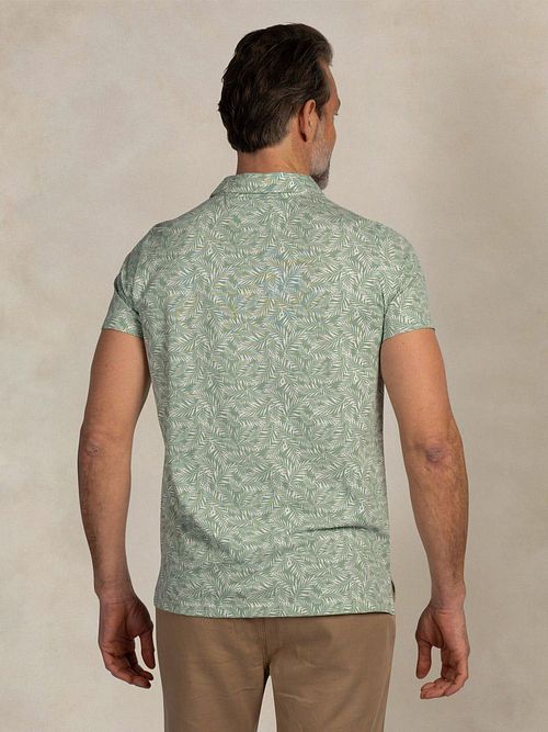 NZA Polo Albery Mist Grön Model / Achterkant