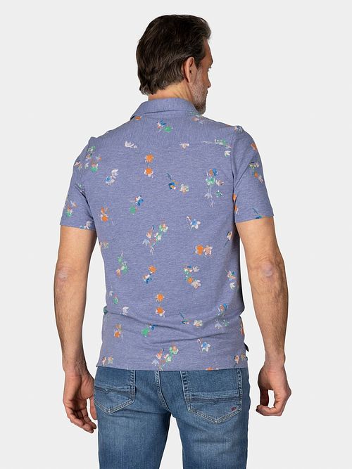 NZA Polo Russell Dusk Navy Model / Achterkant