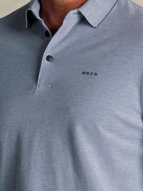 NZA Longsleeve Polo Shirt Hamton Piqué Blue Product / Detail