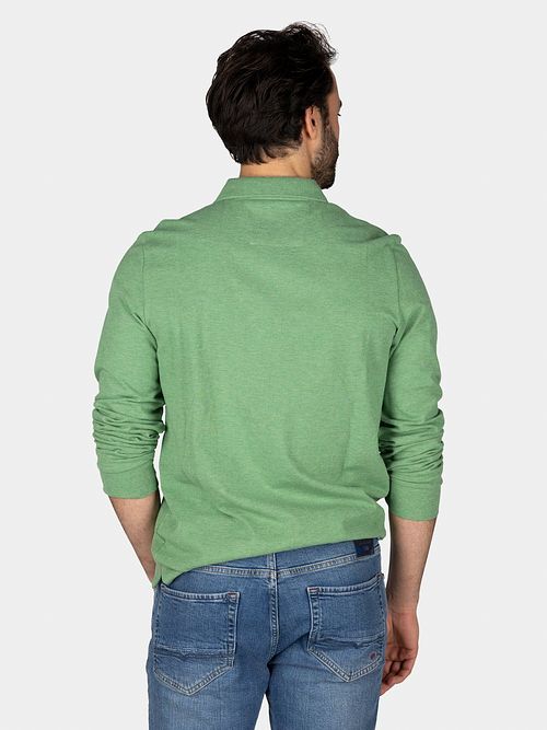 NZA Longsleeve Polo Marshall Classic Army Model / Achterkant