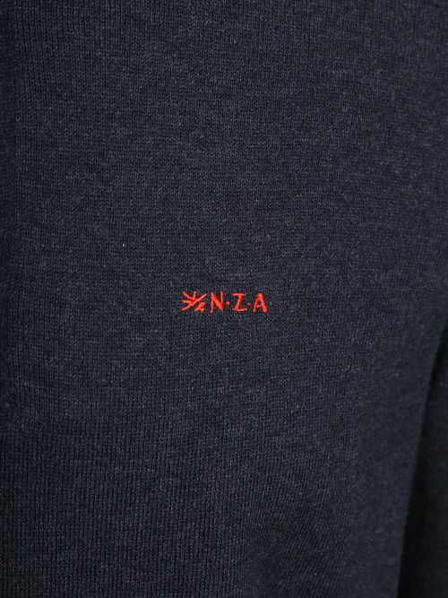 NZA Pull Akar Demi-Zip Mélangé Marine Product / Detail