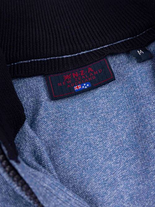 NZA Half Zip Sweater Christopher Melange Soft Blue Product / Detail