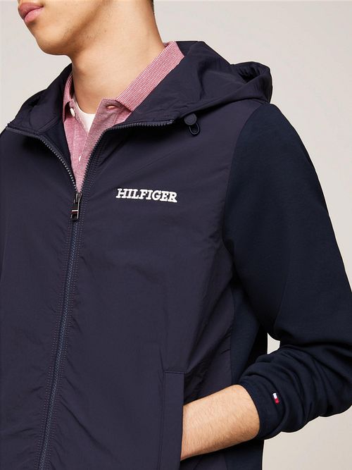 Kamizelka Tommy Hilfiger o fakturowanej strukturze, granatowa Model / Voorkant