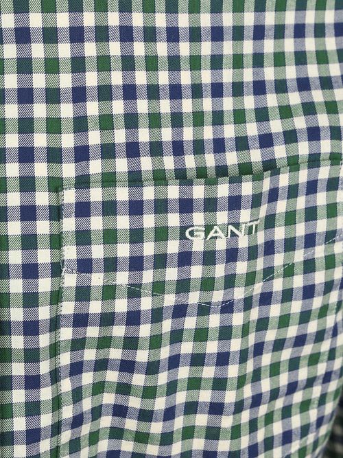 Gant koszula Casual z tkaniny twill w zieloną kratę Product / Detail