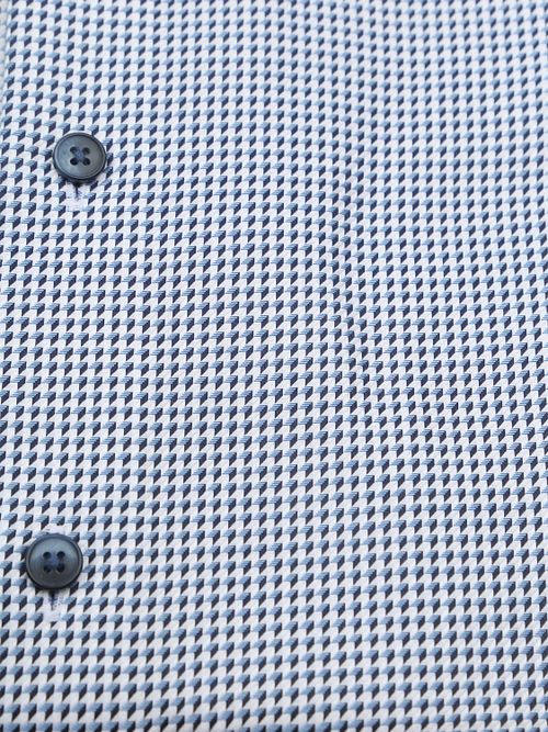 Koszula OLYMP Luxor z nadrukiem, struktura, niebieska Product / Detail
