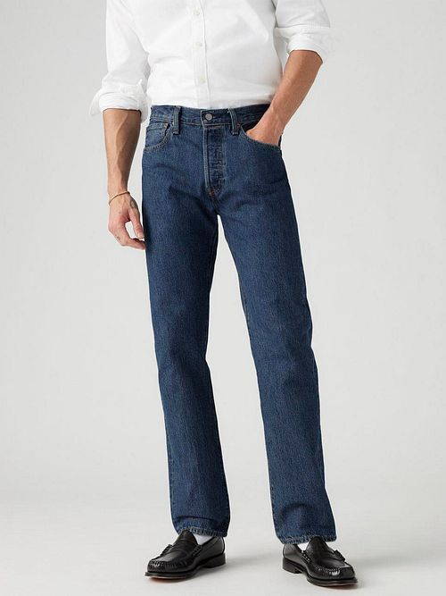 Jeansy Levi's 501 Original Fit w kolorze niebieskim 0114 Model / Voorkant