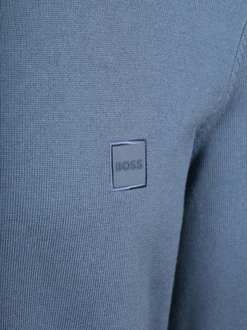 Golf BOSS Akiro z półgolfem, błękitny Product / Detail