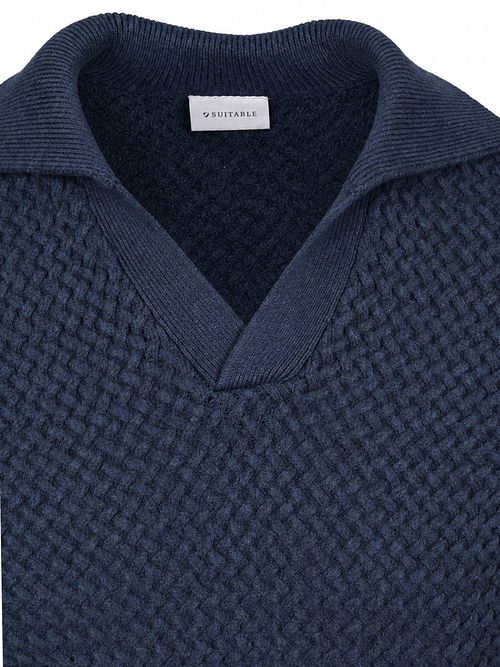 Suitable Riva Heavy Structure Sweter Navy Product / Detail