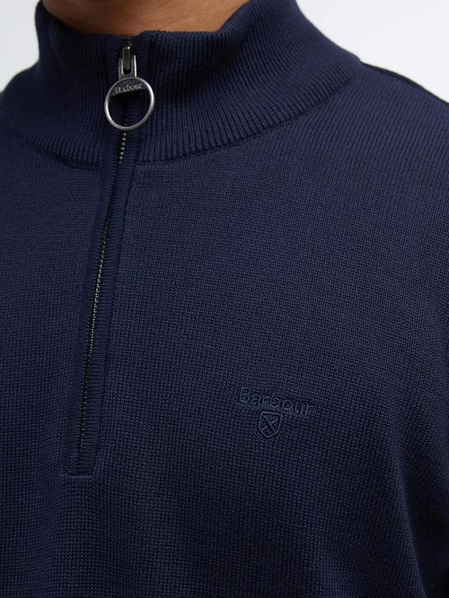 Sweter Barbour Half Zip w kolorze navy Model / Detail