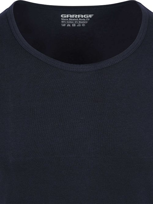 Garage Stretch Basic Navy z głębokim okrągłym dekoltem Product / Detail