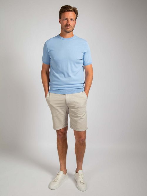 Suitable dzianinowy T-Shirt Wap jasnoniebieski Model / Voorkant