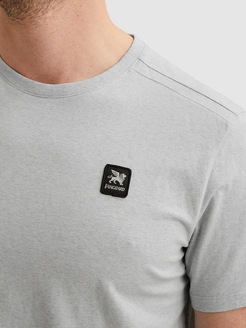 T-shirt Vanguard z logo w błękitnym melanżu Model / Detail
