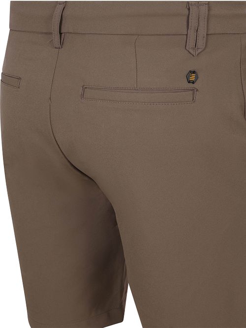 No Excess Chino Short 4-Way Stretch Sedoc Kaki Product / Achterkant