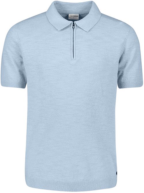 No Excess Half Zip Poloshirt Lichtblauw Product