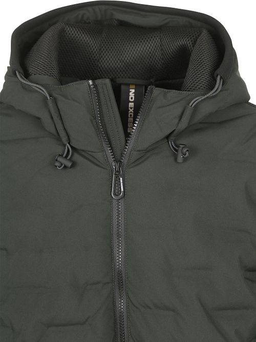 No Excess Jacket Knitted Sleeve Dark Green Product / Detail
