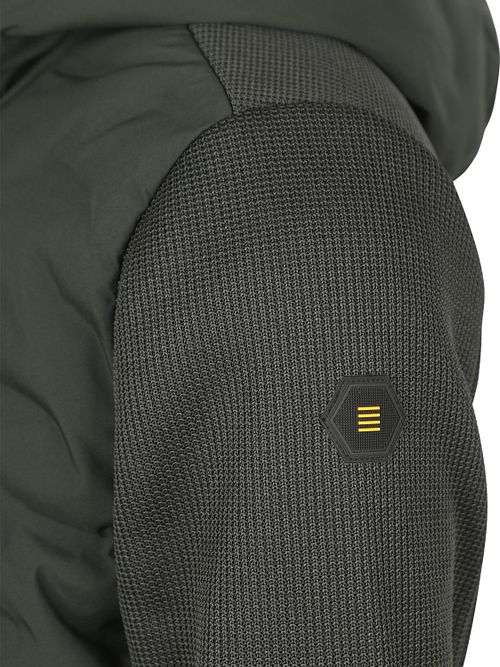 No Excess Jacket Knitted Sleeve Dark Green Product / Detail