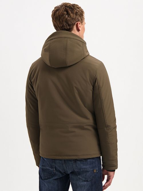 No Excess Jakke Softshell Taupe Model / Achterkant