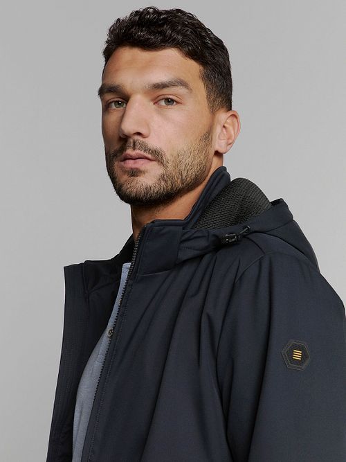 No Excess Jas Capuchon Navy Model / Voorkant