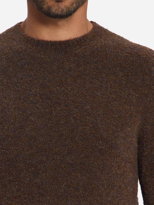 No Excess Jumper Bouclé Marl Brown Model / Detail