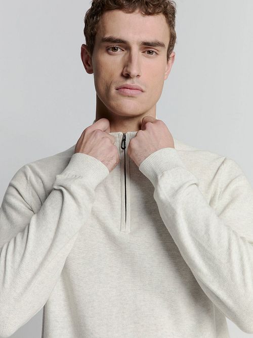 Maglione Half Zip No Excess Kit Mélange Model / Voorkant