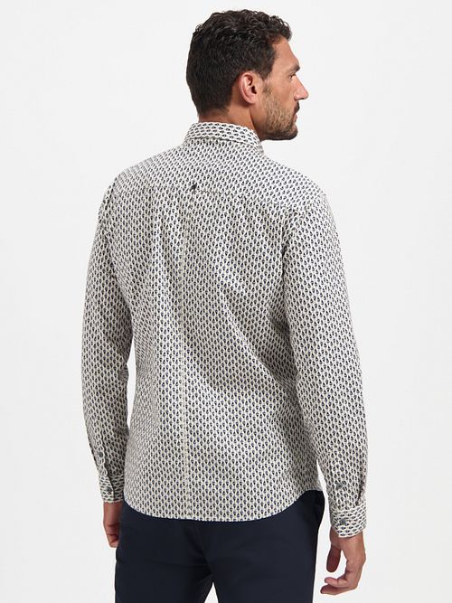 No Excess Overhemd Print Multicolour Model / Achterkant
