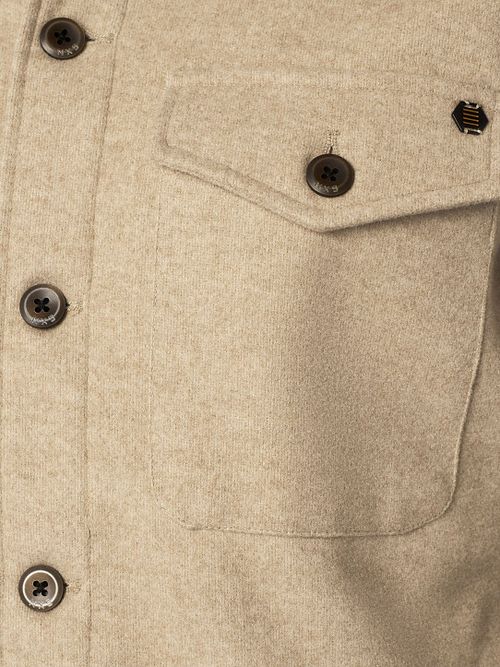 No Excess Overshirt w kolorze khaki Model / Detail