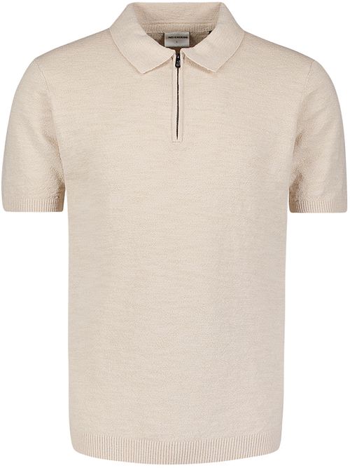 No Excess Polo Mezza Zip Ecru Product