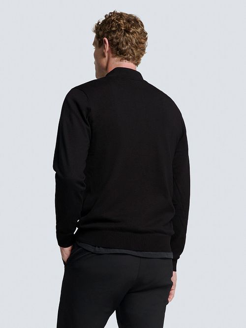 No Excess Pull Demi-Zip Noir Model / Achterkant